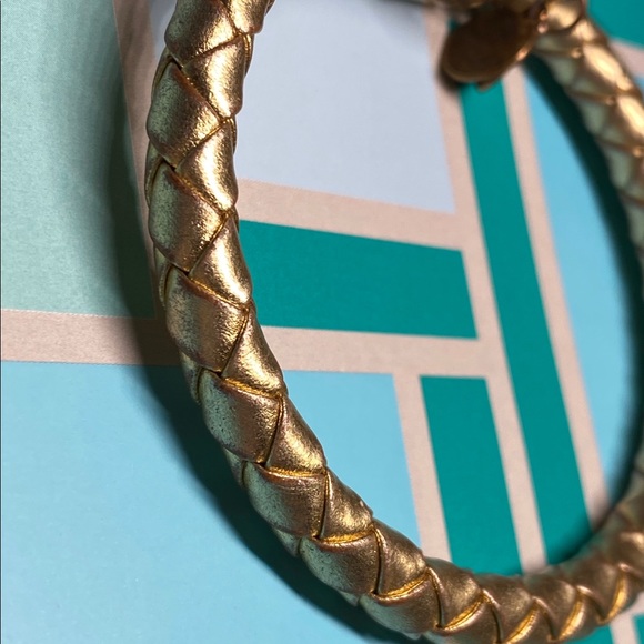 Alex and Ani Sold Out Gold Leather Wrap Bracelet - Picture 4 of 7